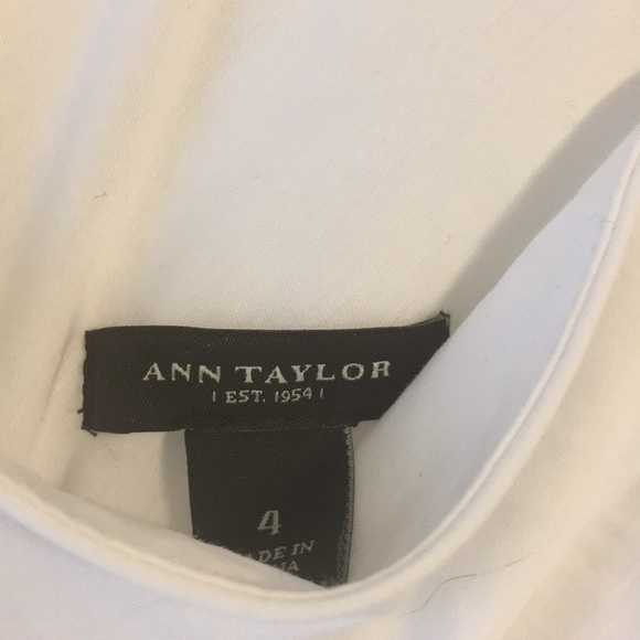 Ann Taylor Ruched Top w zipper back VERY FITTED - Picture 2 of 3